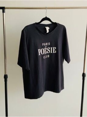 H&M Black Crew Neck Tee